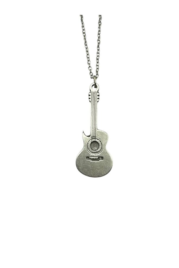 Unisex Necklace with Guitar Figure – Elegant and Meaningful Accessory for Music Enthusiasts, with 60 cm Chain