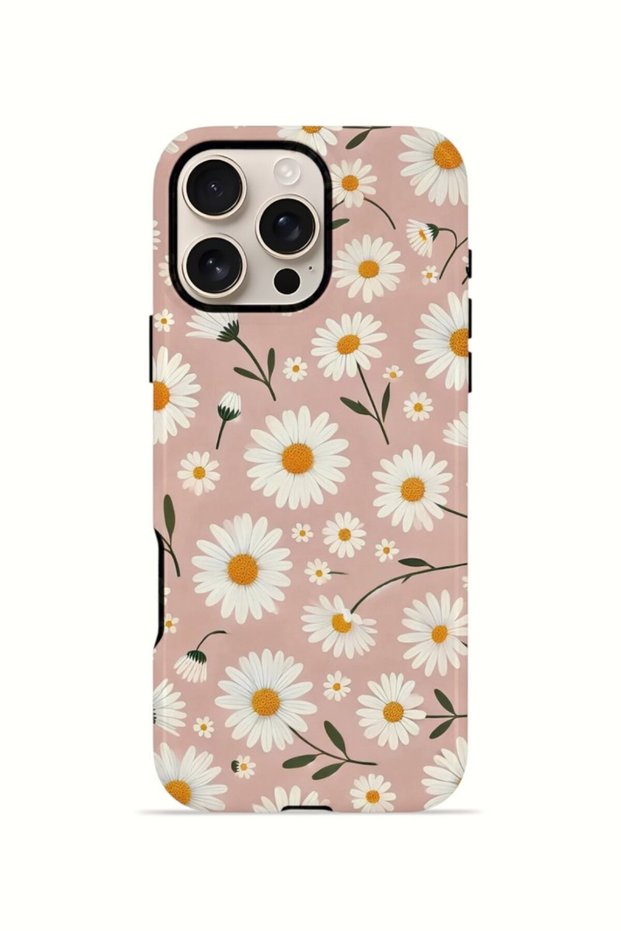 iPhone 16 Pro Vorian Double Layer Case Daisy Mocha Garden