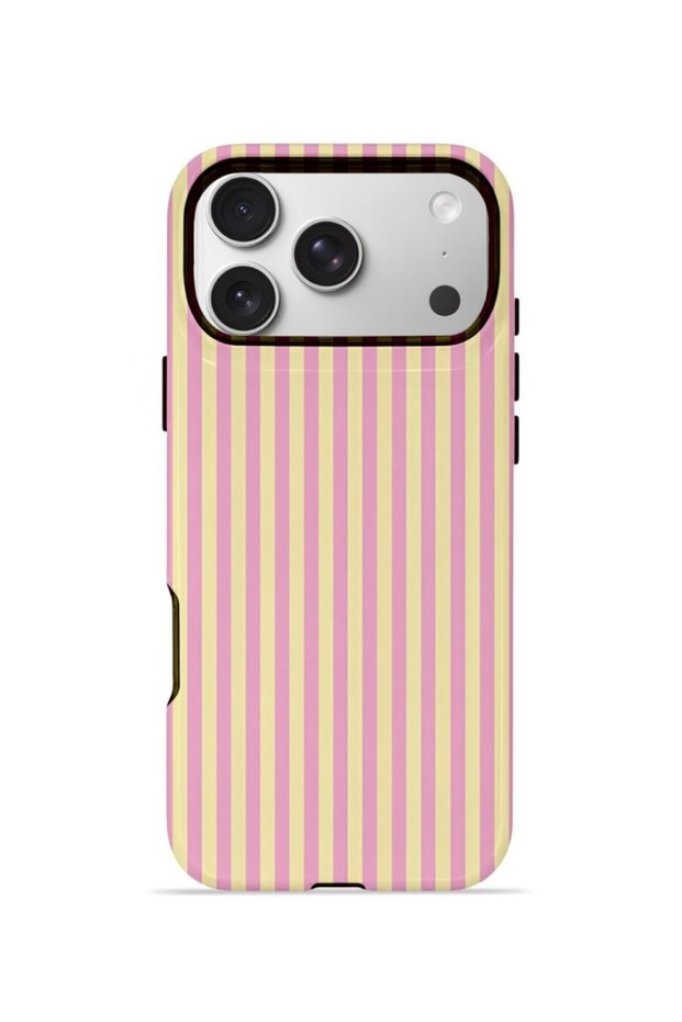 iPhone 17 Pro Vorian Dual Layer Case Lemon Candy Pinstripe