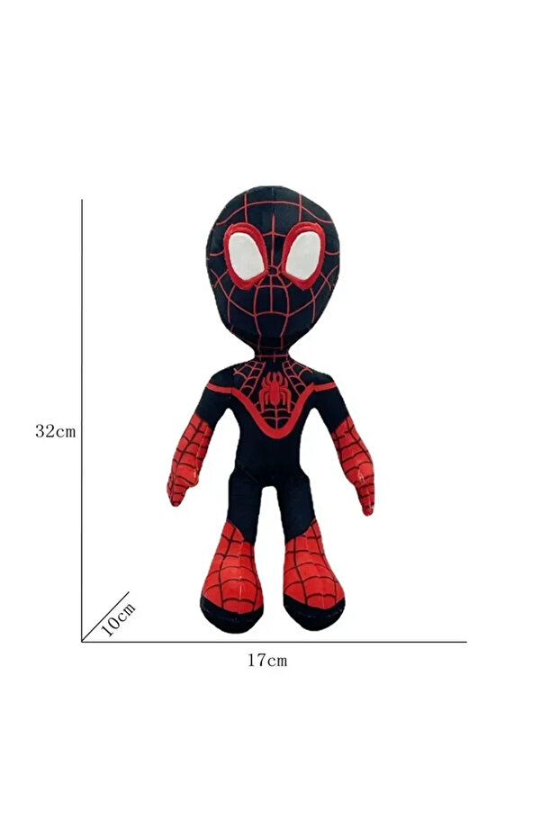 Black Spiderman 25~30CM Anime Spiderman Plush Toys Into the Spider-Verse Gwen Peter Parker Noir Doll