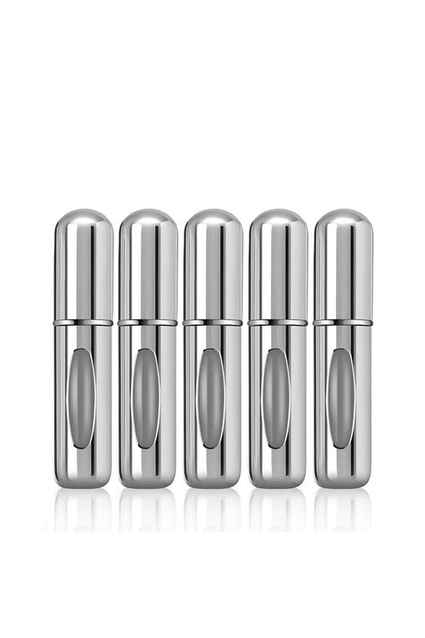 5ml silver 5PCS 1/5Pcs 5ml Perfume Atomizer Portable Liquid Container for Cosmetics Traveling Mini A