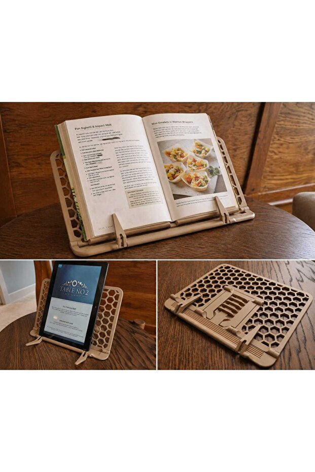 Foldable Tablet & Book Stand – Adjustable Angle, Page Holder, Ergonomic Reading Device - 3