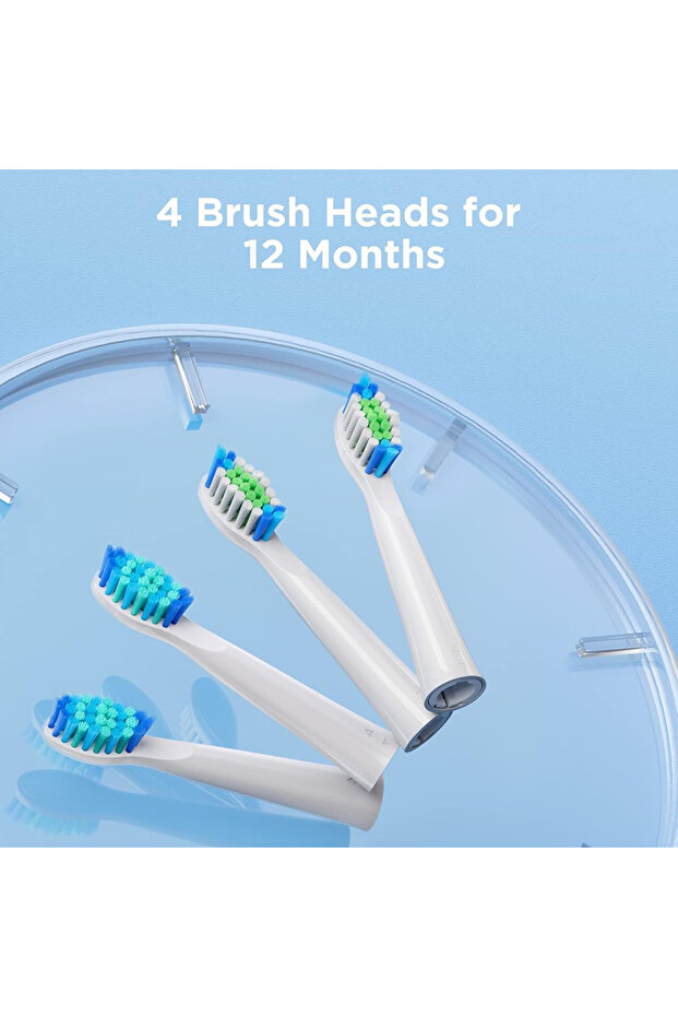 Bitvae - Toothbrush Heads (SDD2) - For Bitvae D2, x4 - White - 6