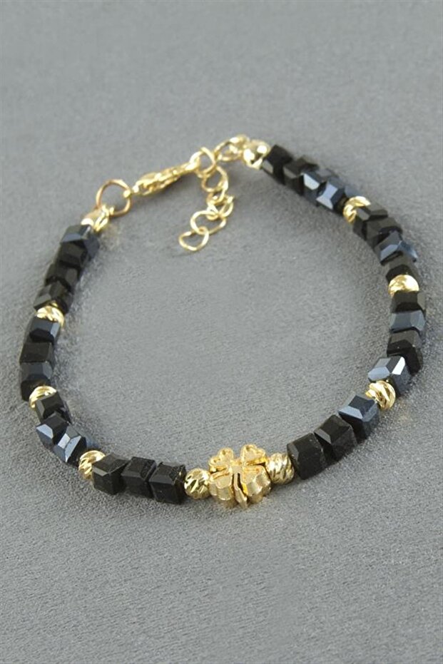 Mixed Figured Cube Crystal Bracelet - Green