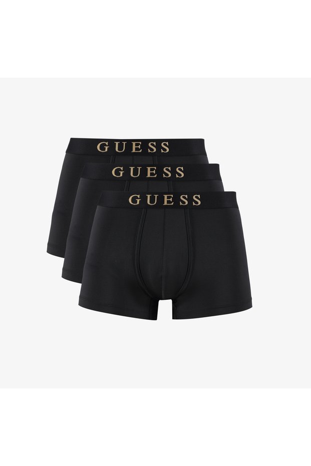 Microfiber 3'lü Erkek Siyah Boxer