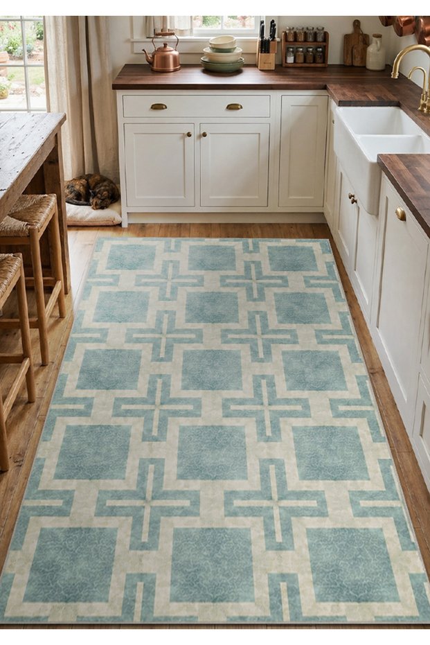 Sdt Stripe Patterned Modern Woven Base Decorative Carpet Sdt920
