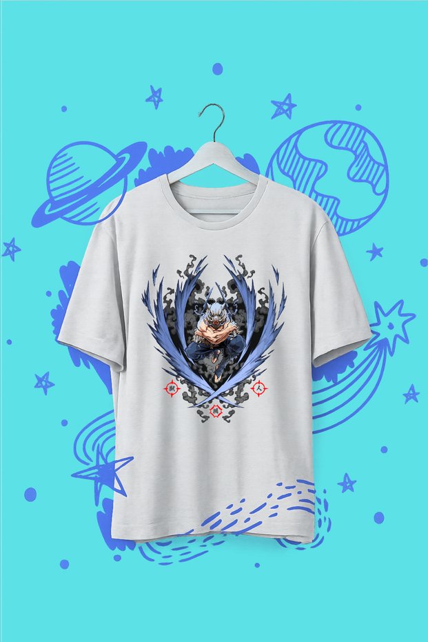Anime Style Printed Oversize Unisex T-Shirt – Korean Streetwear