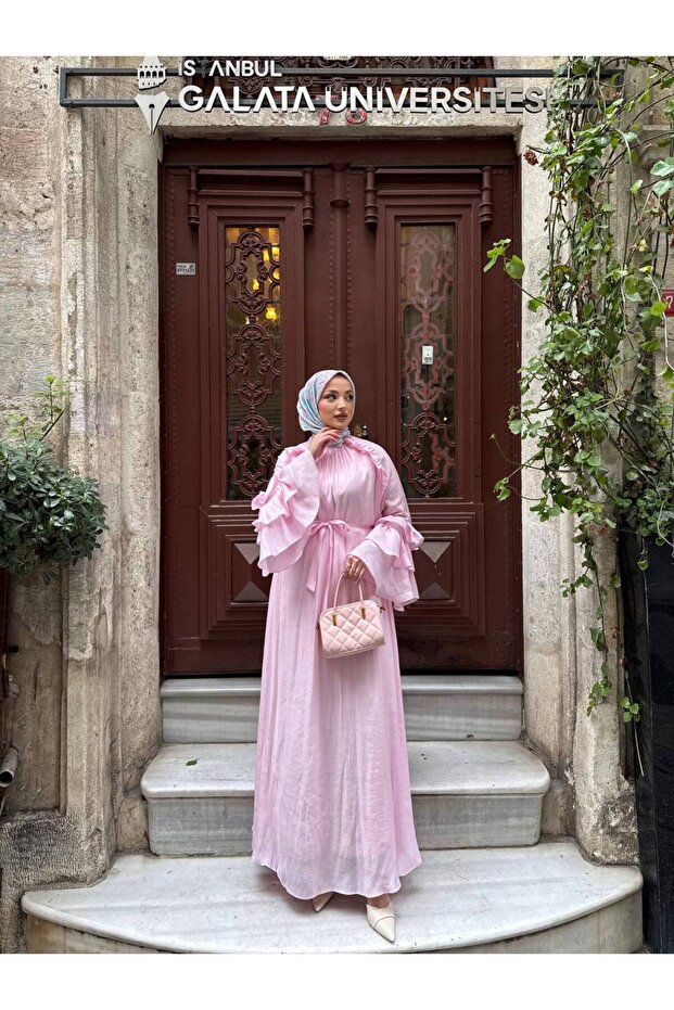 Firfirli Lined Cape Modal Dress