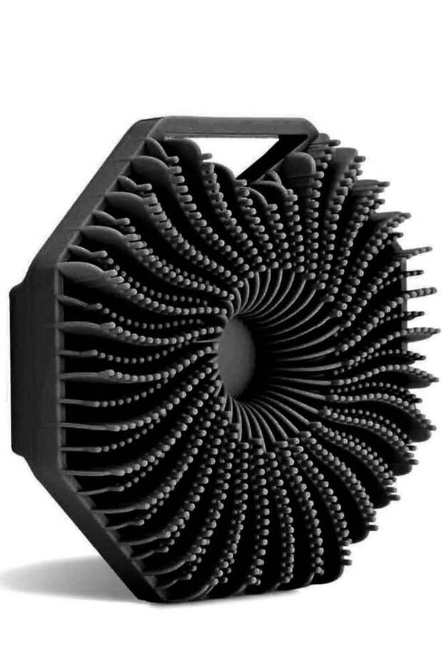 Silicone Exfoliating Body Brush - Octa Design Black