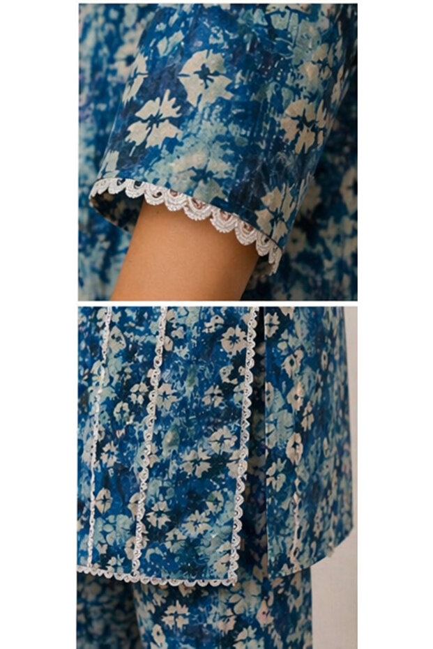 Top Bottom set– Deep Indigo Blue - 4