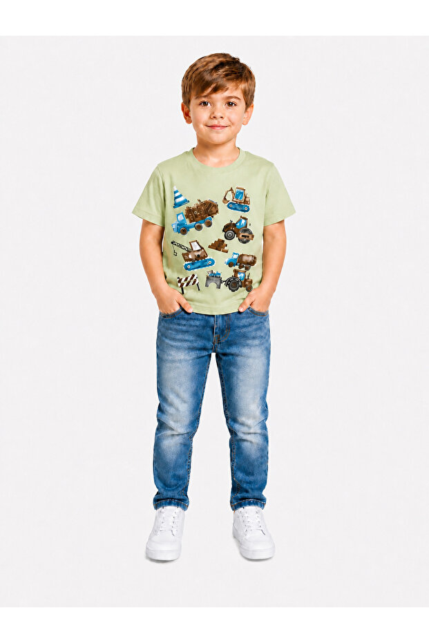 1-4 Years Old Boy's 95% Cotton T-Shirt