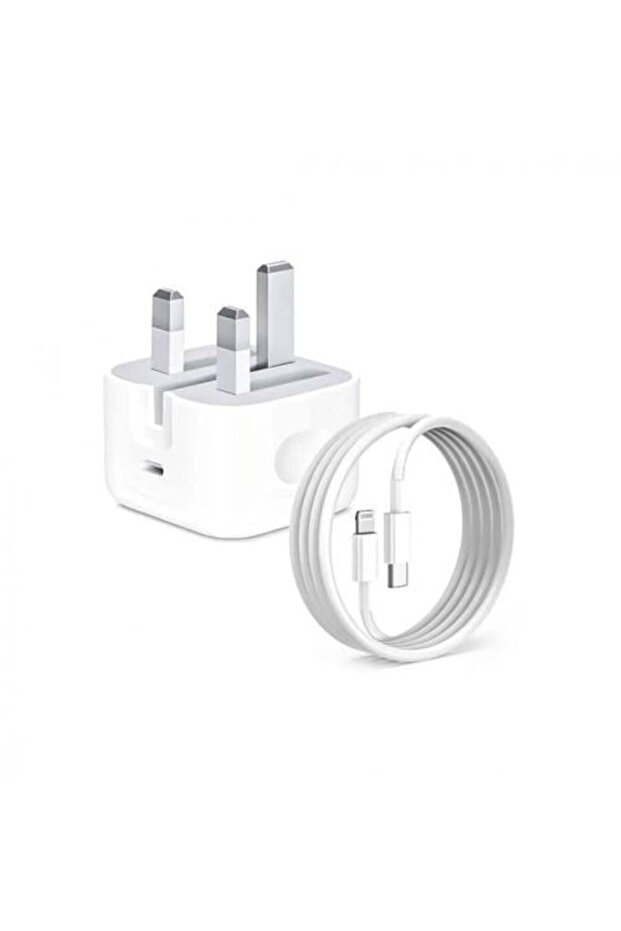 شاحن ايفون وكابل -iPhone Charger Plug and Cable
