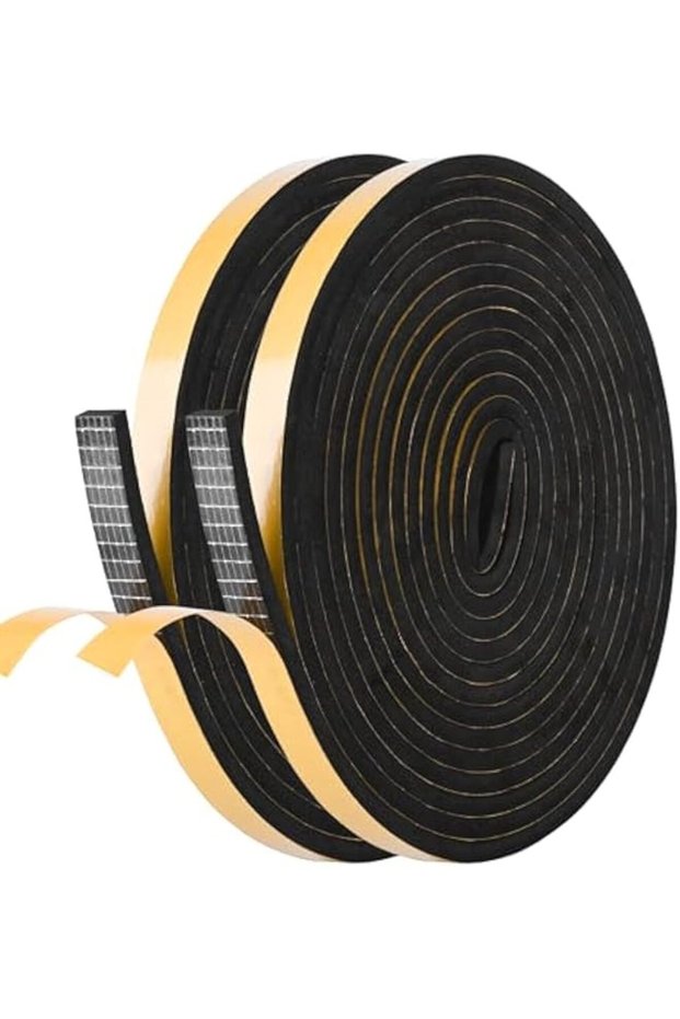 Weather Stripping Door Seal Strip, Strong Adhesive, Lightproof, Noise-Reduction, Weatherproof Foam T