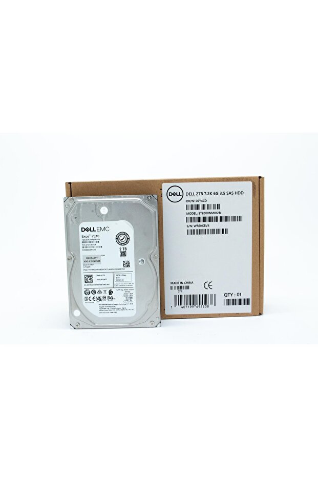 0Y4CD EMC SEAGATE 2TB 3.5" SATA 6Gbps HDD ST2000NM012B 00Y4CD T440 R540 ONLY FOR SERVER