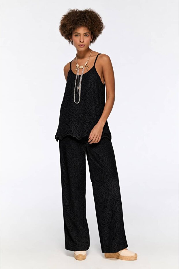 Lined Lace Trousers