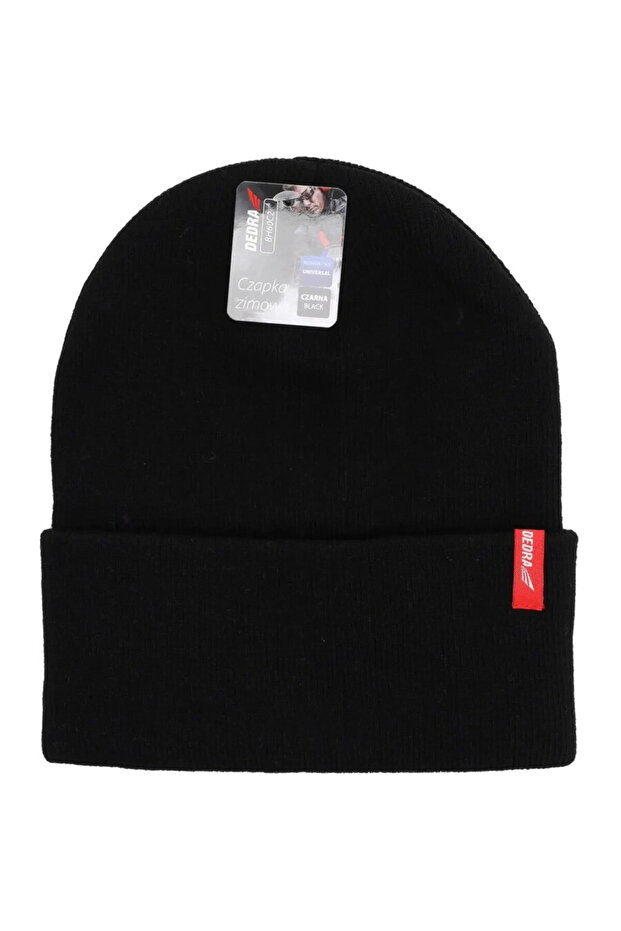 Winter hat, black color, universal size