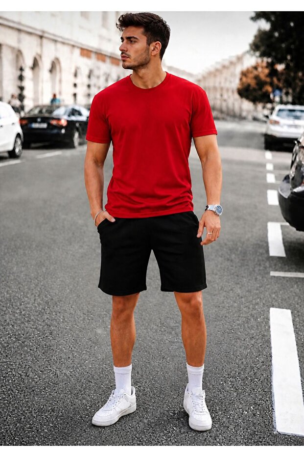 Unisex T-Shirt Shorts Bottom Top Set