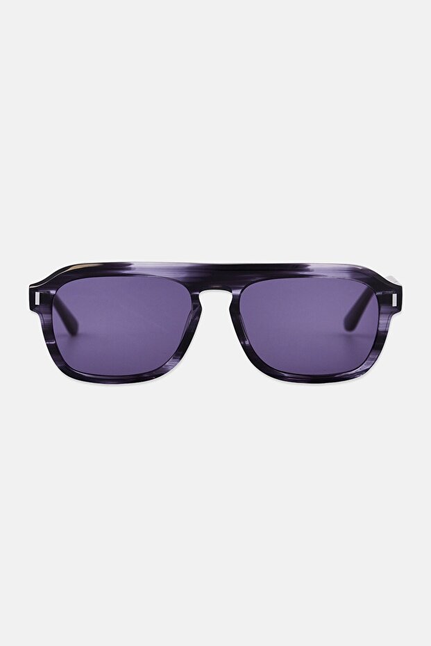 Men CK24504S Modified Rectangular UV Protection Sunglasses, Blue