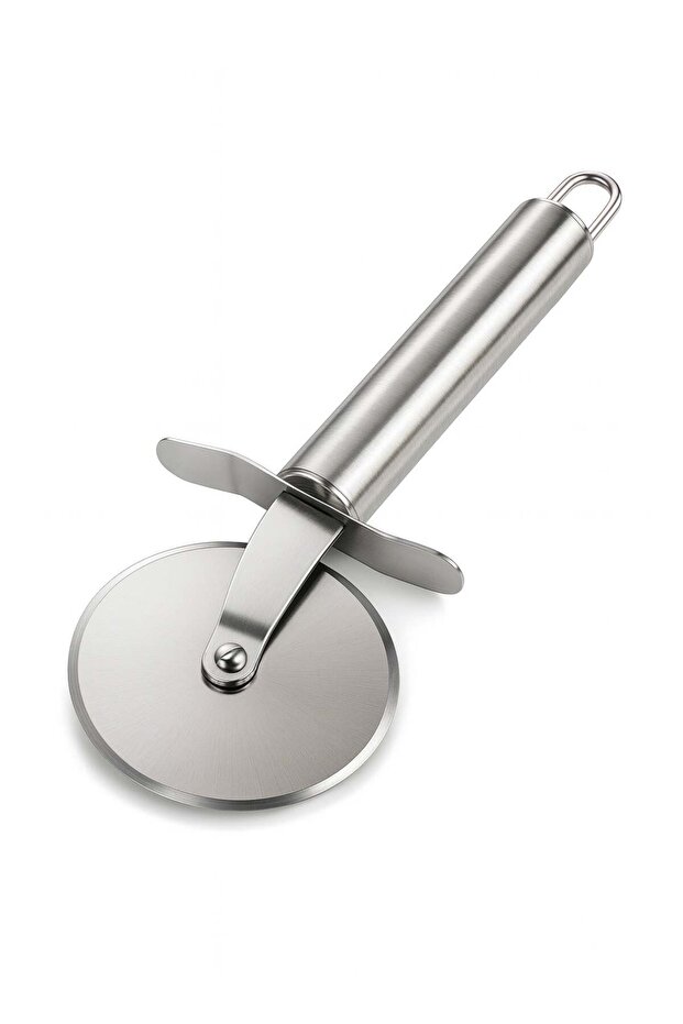 Stainless Steel Pizza Cutter Wheel – Heavy Duty Pizza Slicer with Sharp Blade, Ergonomic Handle & Safety Guard – Perfect for Pizza, Pastry