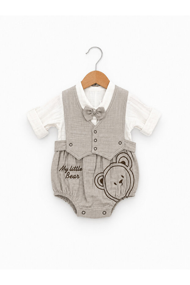 100% Cotton Muslin Baby Boy Romper Set