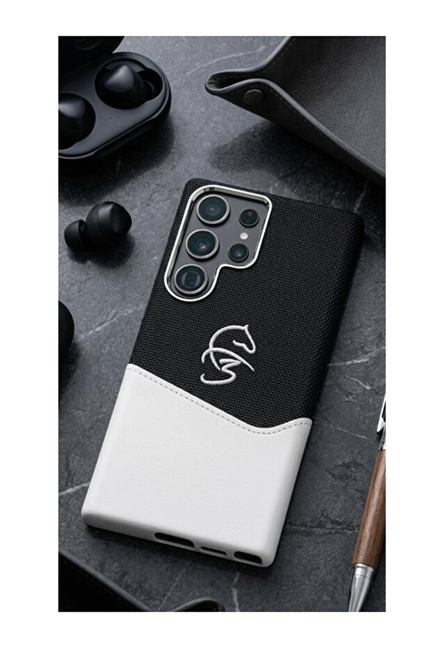 F3 Premium Fabric Leather Case Cover for Samsung Galaxy S24 Ultra – Shockproof Protective Back Cover