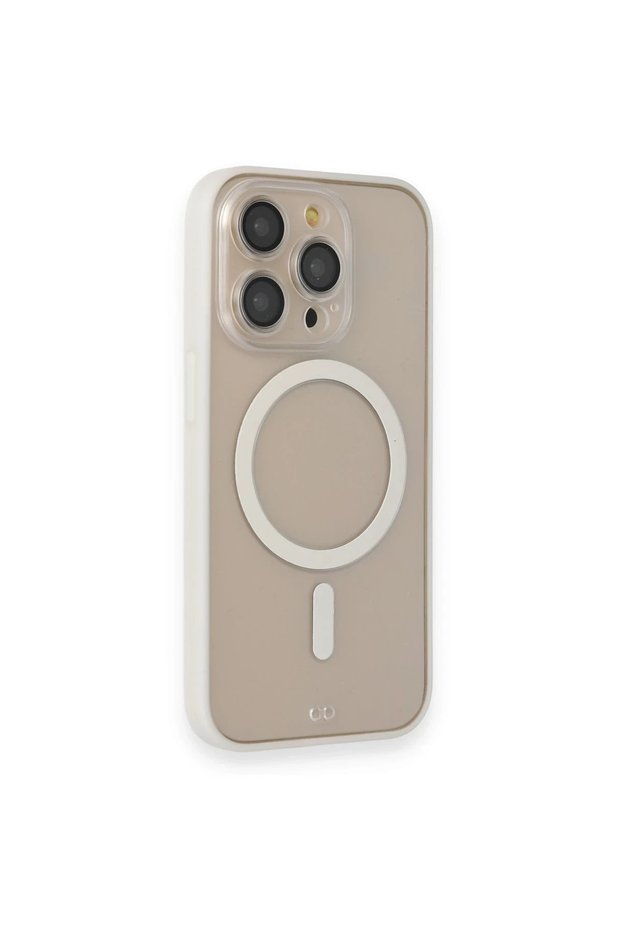 Ilkeshop New iPhone 14 Pro Case Grand Magneticsafe Cover (221401) - White