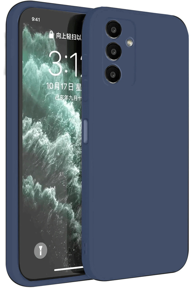 Ilkeshop New Galaxy S23 Fe Case First Silicone (93724) - Navy Blue