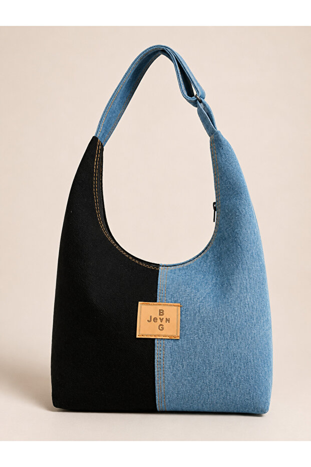 Women's Denim Shoulder Bag Daily Use Jean Bag