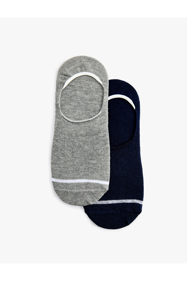 2-Piece Sports Socks Set with Stripe Detail