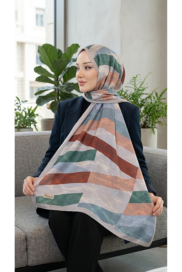 Patterned Soft Shawl - 095