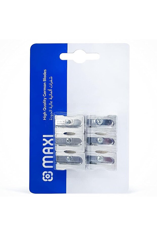 Metal Pencil Sharpener – Single Hole | Pack of 6