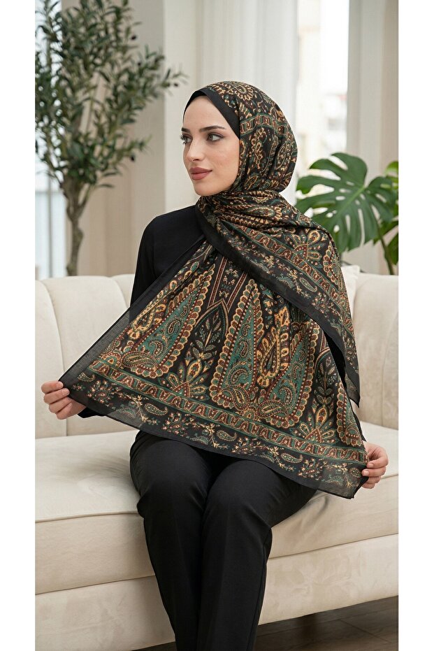 Patterned Soft Shawl - 096