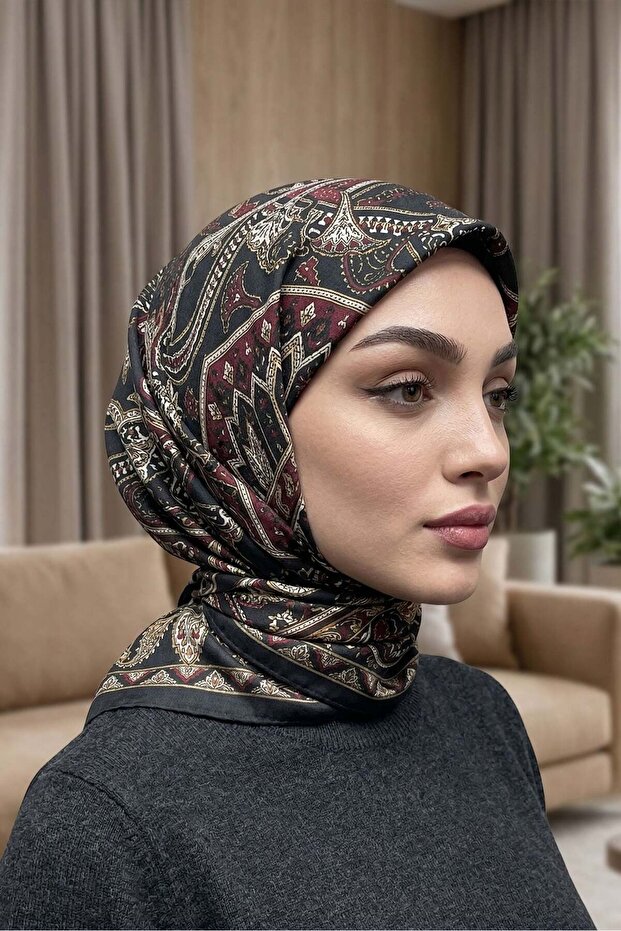 وشاح ناعم منقوش - 065