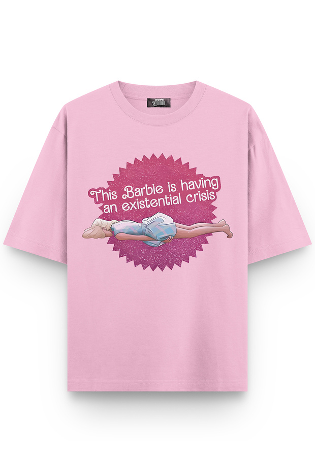 Existential Crisis Printed Oversize Unisex T-Shirt