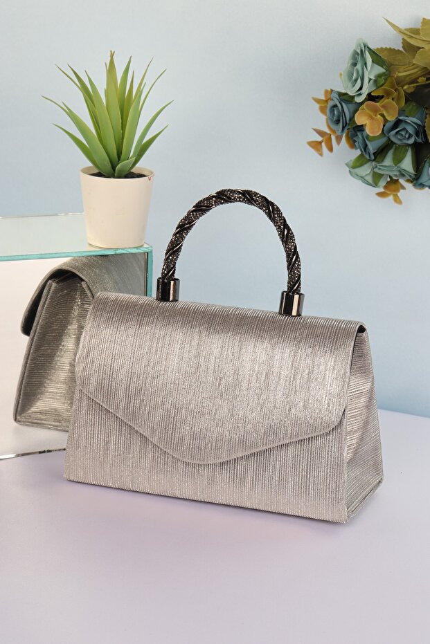 إيليسارا EB0267 | حقيبة سندريلا الأنيقة ذات المقبض المنسوج