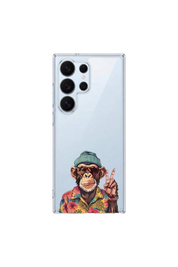 Cool Animal 9 Design Transparent Case Compatible with Samsung Galaxy S26 Ultra