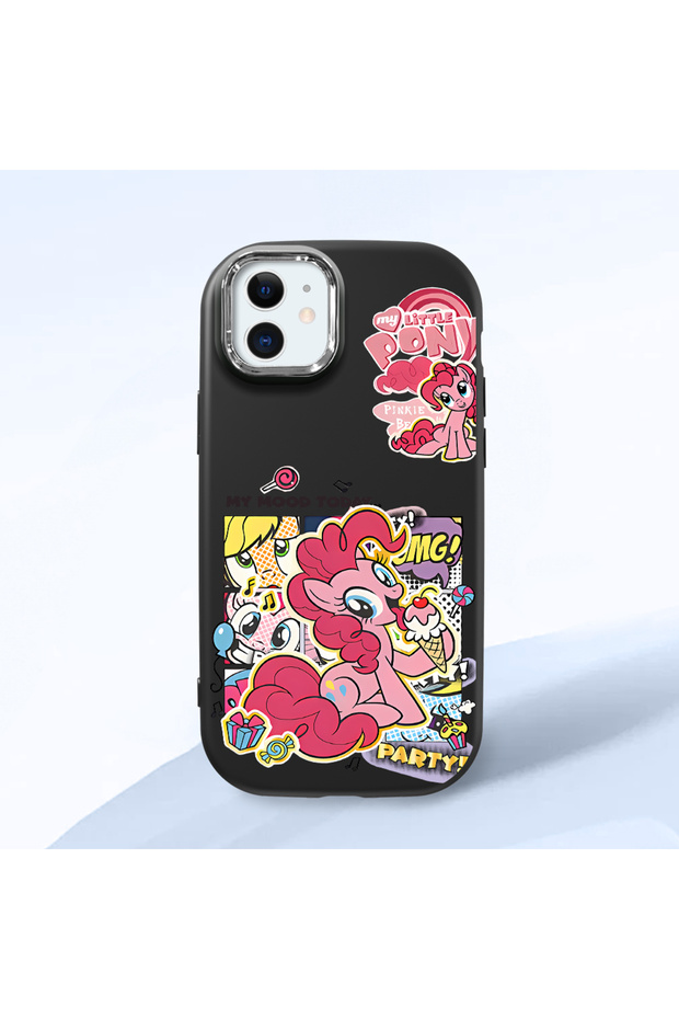 Black Silicone Case Compatible with iPhone 12 Mini with Shock-Absorbing Camera Protections