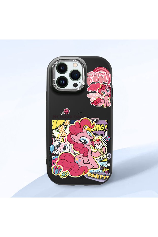 Black Silicone Case Compatible with iPhone 13 Pro with Shock-Absorbing Camera Protections