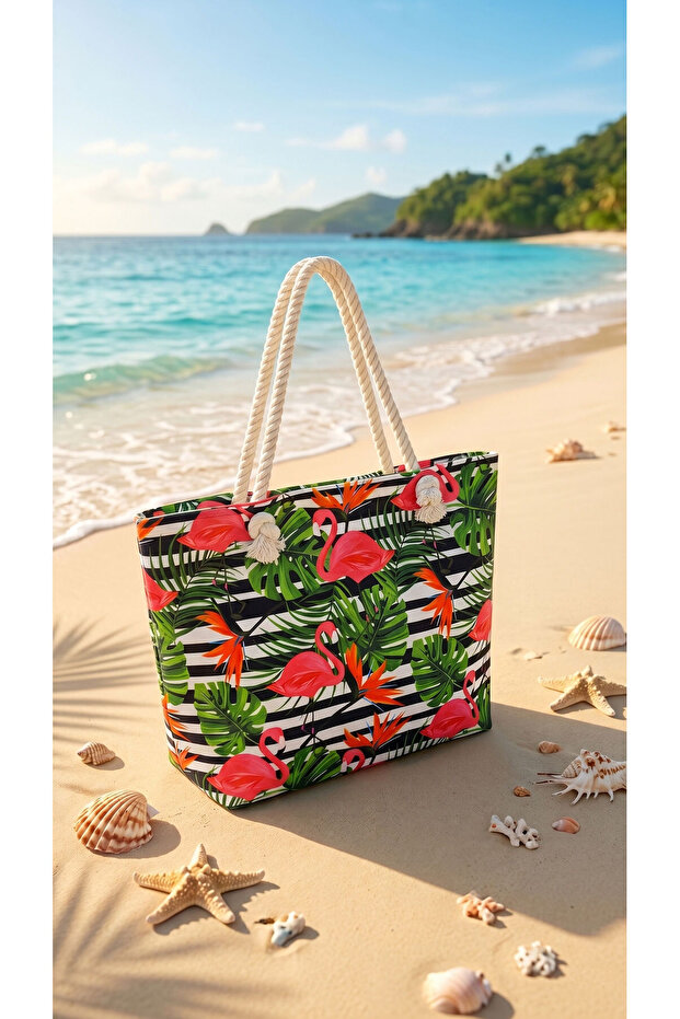 Colorful Patterned Beach Bag -153