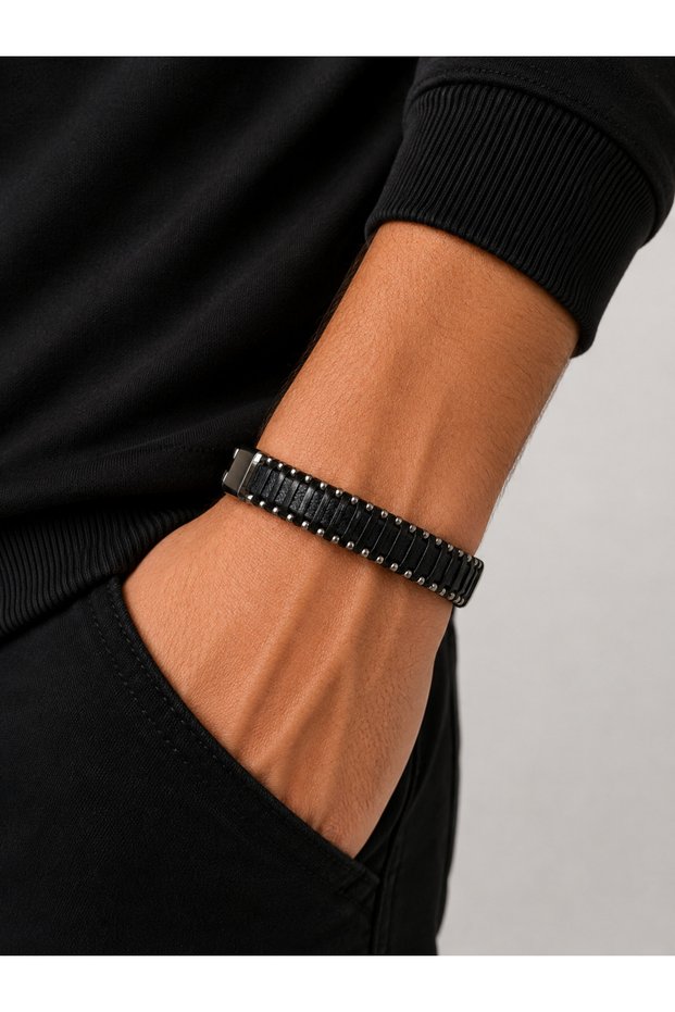 Demt Men's Faux Leather Bracelet