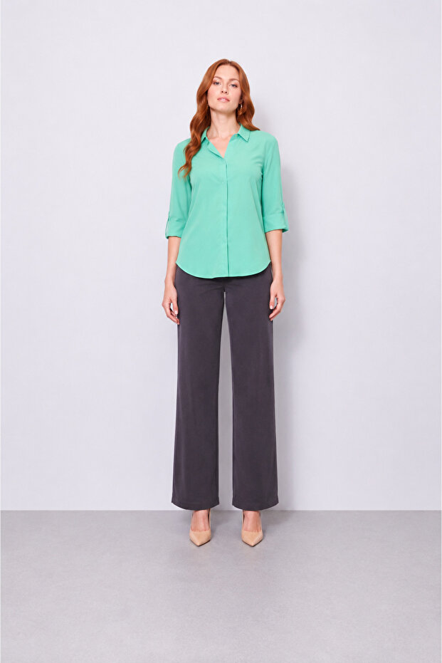 Front Patterned Truvar Sleeve Shirt