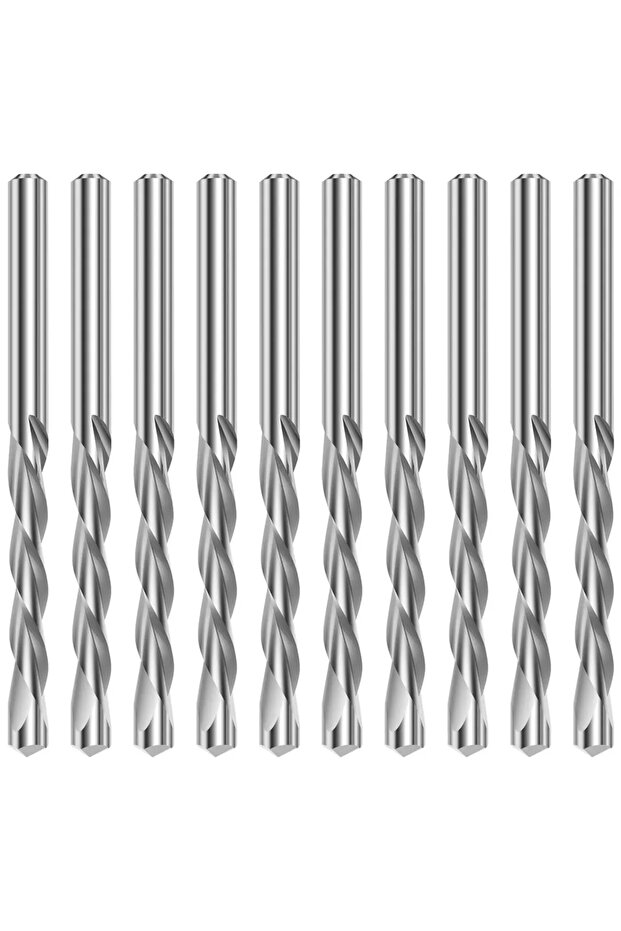 10pcs 10 Pcs Drywall Router Bits 3/16 Drywall Drill Cutting Bits M2 Speed Steel Spiral Downward Rout