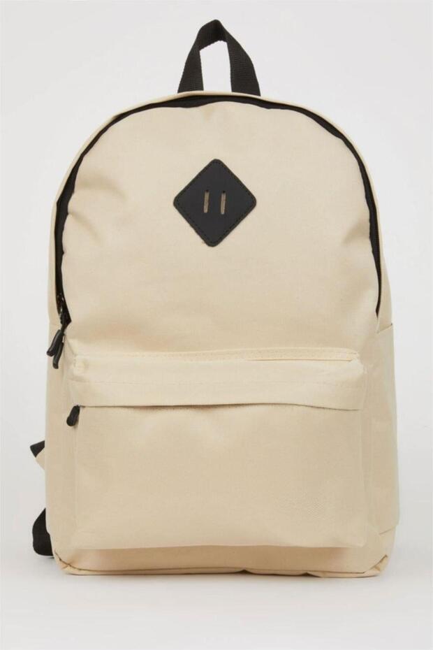 Unisex Basic Plain School Backpack (Ns) - 1
