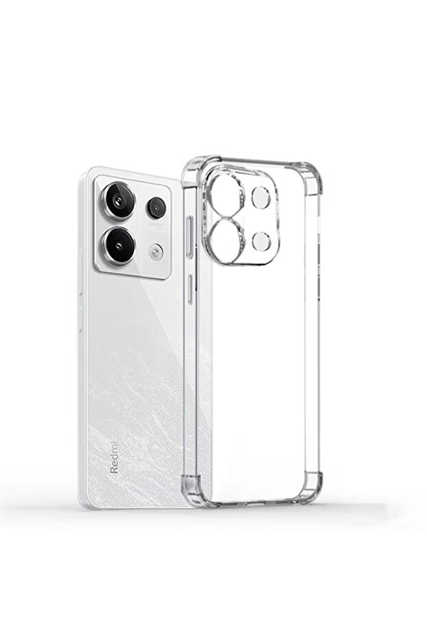 غطاء هاتف شفاف من السيليكون الناعم مع حماية ضد الصدمات لهاتف POCO X6 PRO 5G