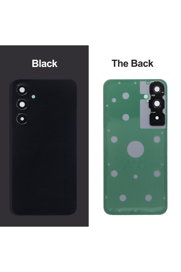 Black A55 Back Glass For A55 A 55 5G A556B Battery Cover Rear Door Housing Panel Repair Parts C...
