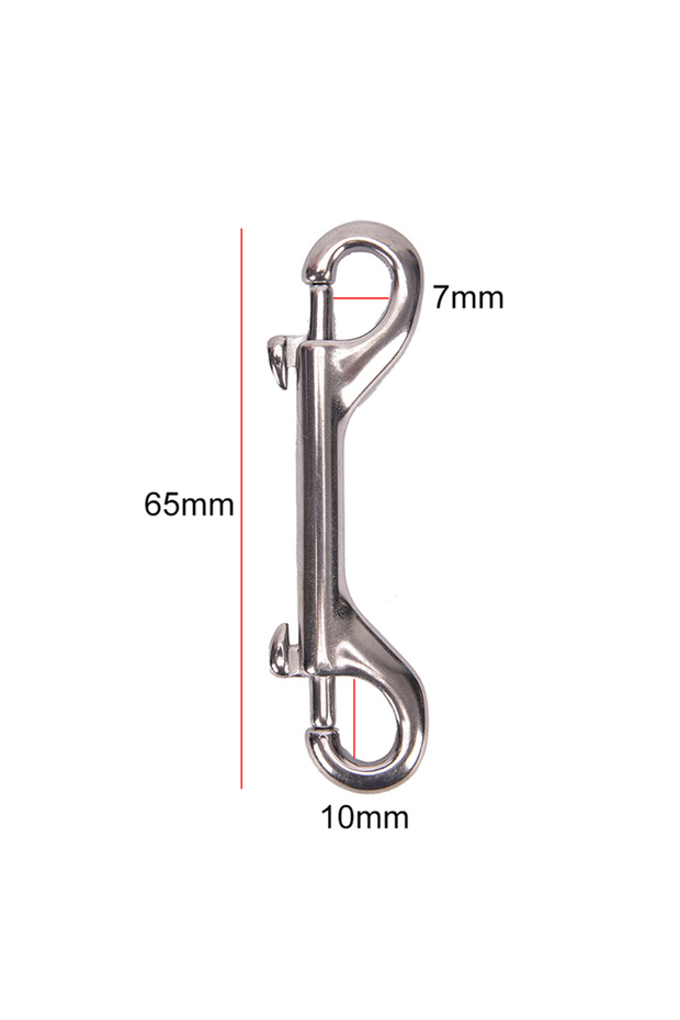 65mm 65mm/88mm/100mm Double Ended Scuba Diving Hook - Zinc Alloy Eye Bolt Snap Hook Quick Link Carab