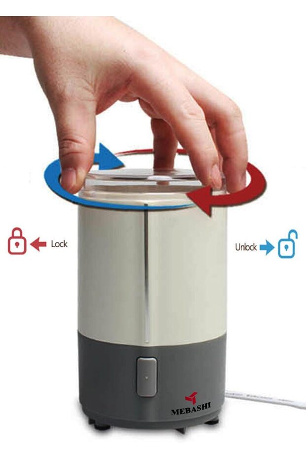 Coffee Grinder - 50g Capacity, Cutting Blade, Shining ABS Body, (ME-CG2287) (White)|150W