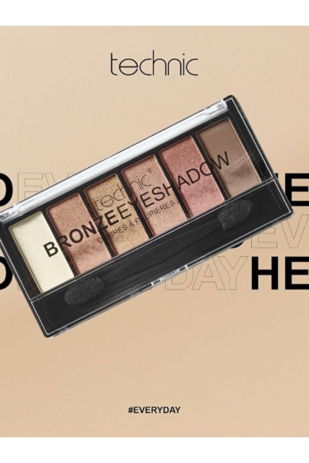 Eyeshadow 6's - Bronze | 6-Shade High-Pigment Palette | Golden & Copper Tones
