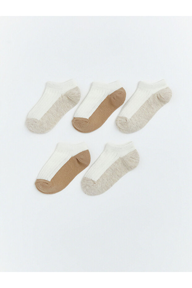 Nevavm Farklı Colors Baby Boy Booties Socks 5-Pack