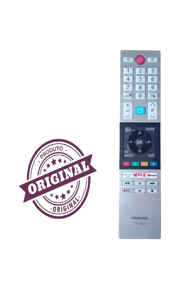 Toshiba Ct-8543 ORJİNAL TV KUMANDASI YENİ MODEL LOGOSUZ